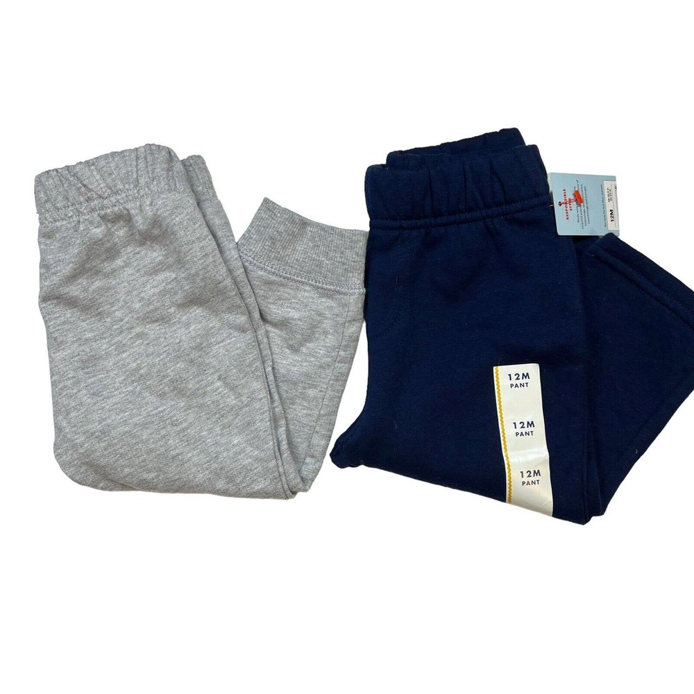 Two Pair Sweatpants Size 12 Month New